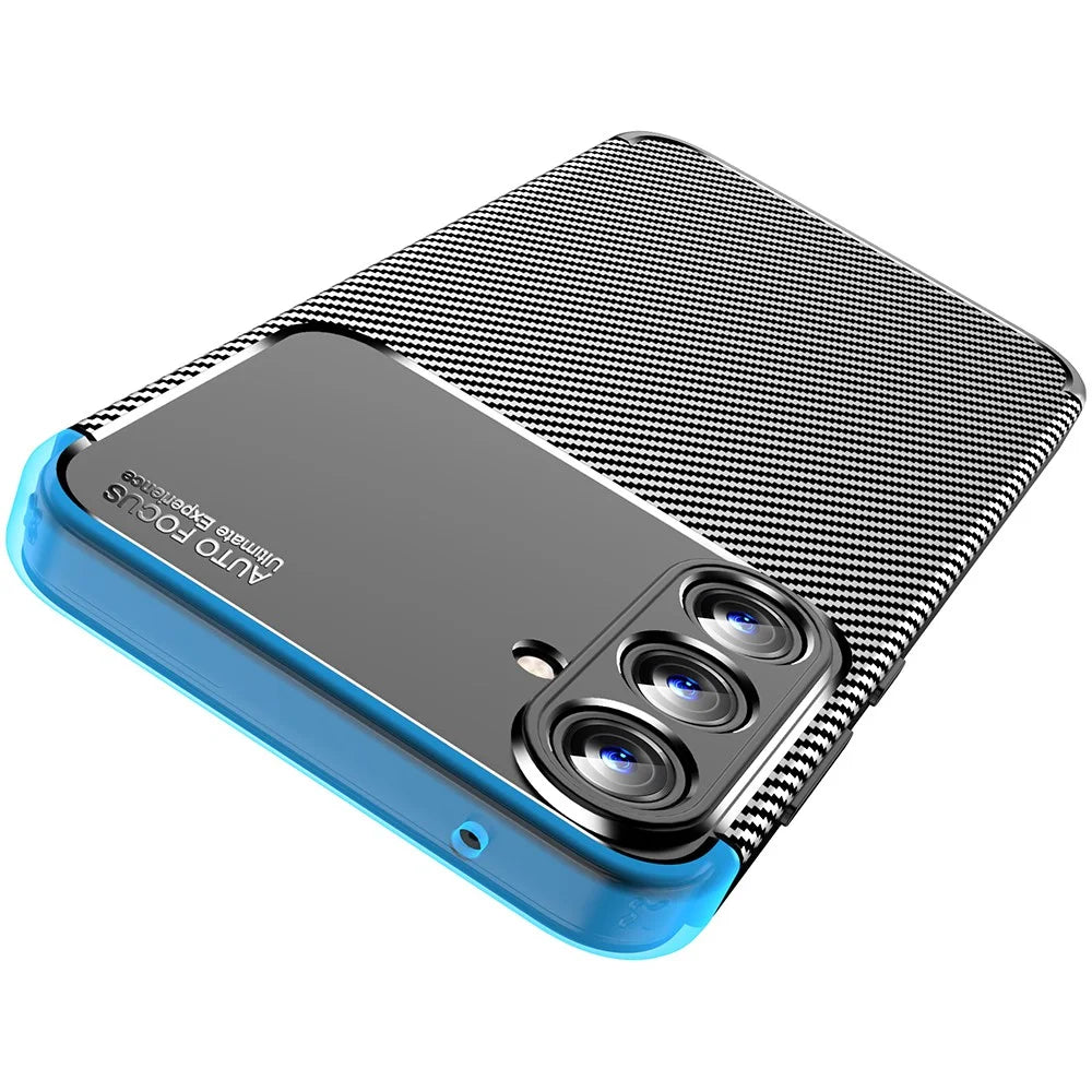 For Samsung Galaxy A55 5G TPU Case Carbon Fiber Texture Slim-Fit Mobile Phone Cover - 3