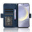 For Samsung Galaxy S24+ Multiple Card Slots Leather Case with Wallet Stand - Blue - 3