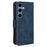 For Samsung Galaxy S24+ Multiple Card Slots Leather Case with Wallet Stand - Blue - 7