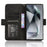 For Samsung Galaxy S24 Ultra Leather Case Multiple Card Slots Wallet Phone Cover - Black - 3