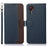 KHAZNEH For Samsung Galaxy Xcover7 Leather Phone Case RFID Blocking Wallet - Blue - 1