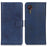 For Samsung Galaxy Xcover7 Cowhide Texture Leather Case with Wallet Stand - Blue - 1