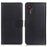 For Samsung Galaxy Xcover7 Leather Case Classic Lychee Texture Phone Wallet Cover - Black - 1