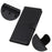 For Samsung Galaxy Xcover7 Leather Case Classic Lychee Texture Phone Wallet Cover - Black - 5