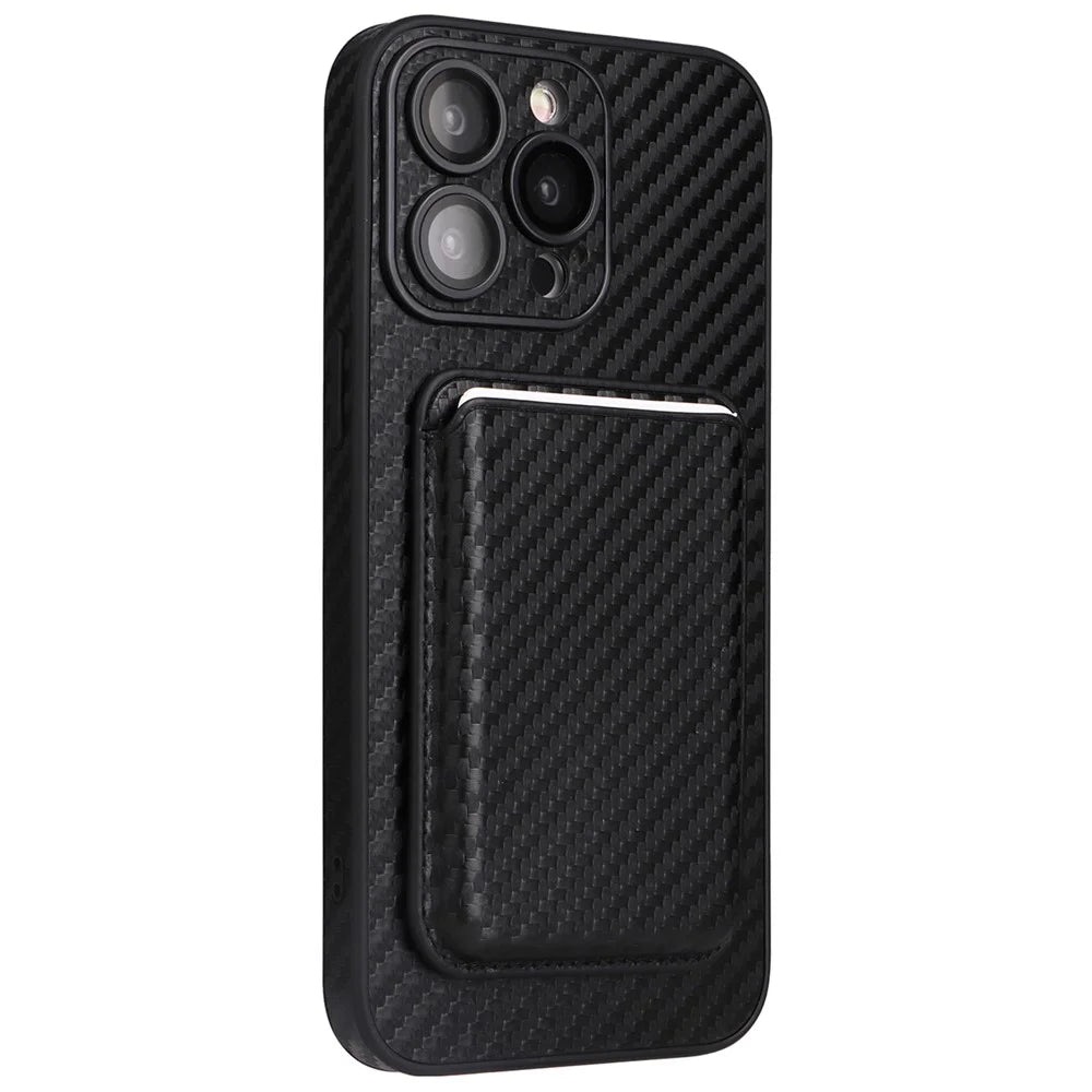 For iPhone 15 Pro Max Phone Case Compatible with MagSafe Detachable Card Holder - 1