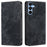For Samsung Galaxy A15 4G / A15 5G Leather Case RFID Blocking Stand Mobile Phone Cover - Black - 1