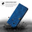PU Leather Shell for OnePlus 12 5G Phone Case Stand Card Slots Cell Phone Cover - Blue - 5