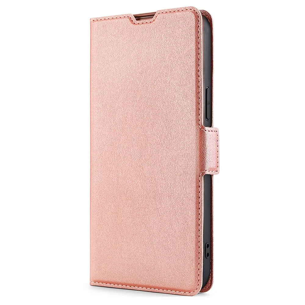 Phone Case for Samsung Galaxy A15 5G / 4G PU Leather Flip Phone Cover with Card Slots - Rose Gold - 7