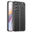 For Samsung Galaxy A55 5G Case Shockproof Litchi Texture TPU Shell Slim-fit Phone Cover - Black - 1