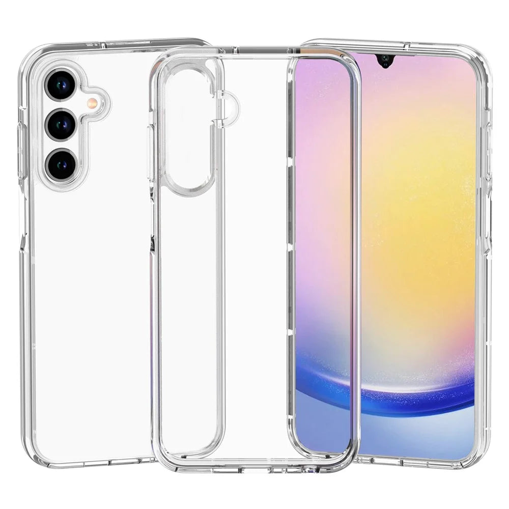 For Samsung Galaxy A15 5G Clear Case Hard PC + Soft TPU Hybrid Phone Cover - 4