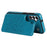 For Samsung Galaxy A14 5G / 4G Leather+TPU Case Kickstand Imprinted Mandala Flower Phone Shell - Dark Blue - 3