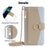 For OnePlus 12 5G Case PU Leather+TPU Zipper Pockets Phone Cover with Mirror and Card Slots - Blue - 7