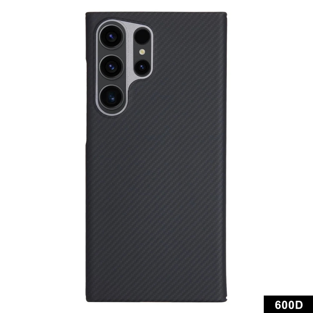 For Samsung Galaxy S23 Ultra Magnetic Case Aramid Fiber 600D Fine Texture Large Cutout Phone Cover - 1