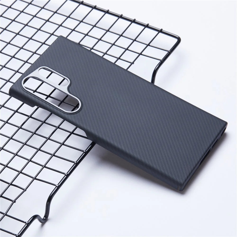 For Samsung Galaxy S23 Ultra Magnetic Case Aramid Fiber 600D Fine Texture Large Cutout Phone Cover - 2