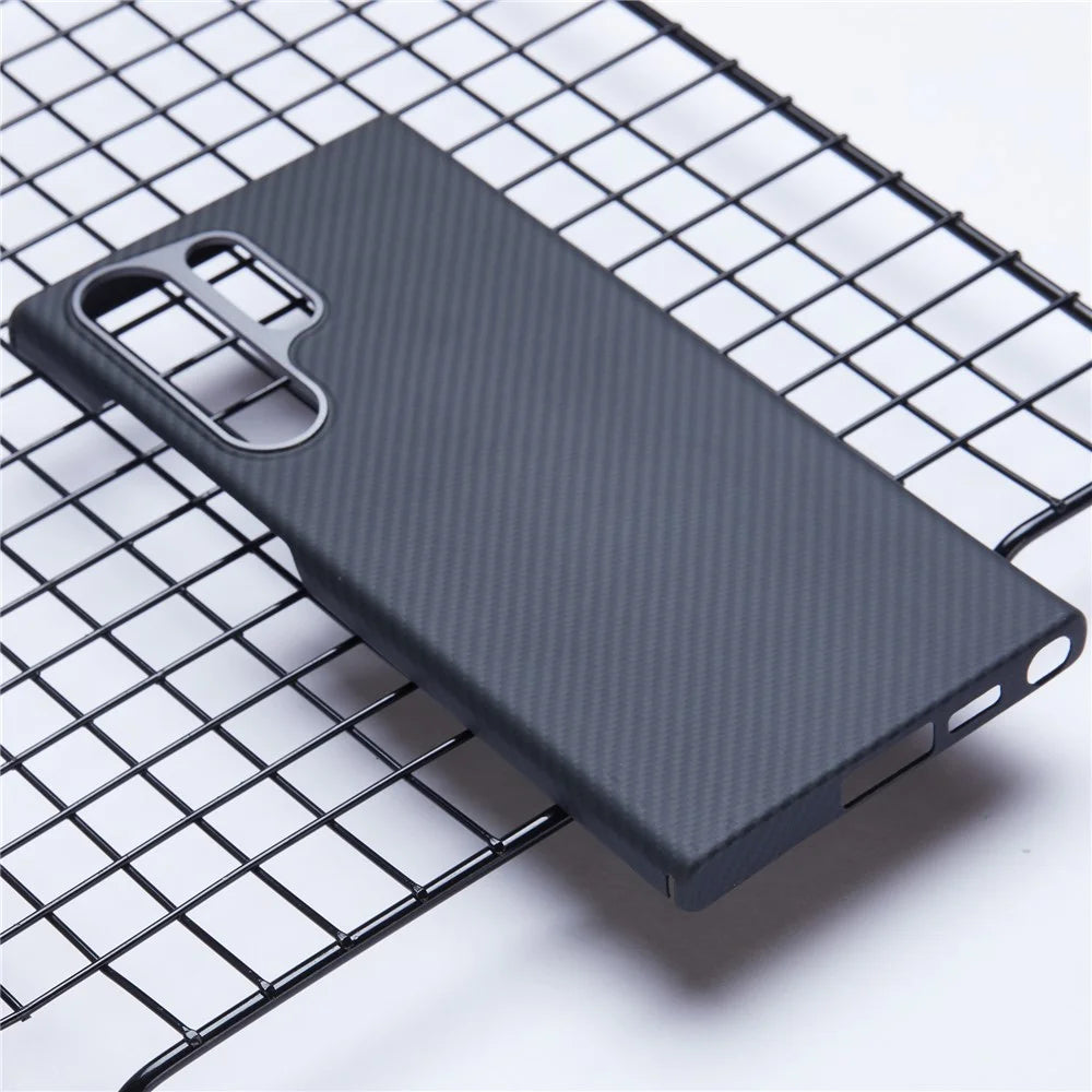 For Samsung Galaxy S23 Ultra Magnetic Case Aramid Fiber 600D Fine Texture Large Cutout Phone Cover - 4