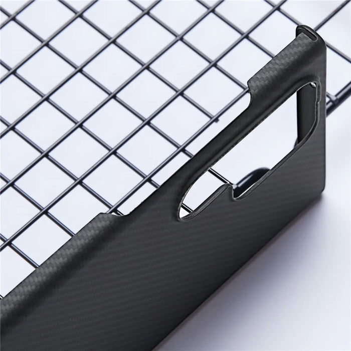 For Samsung Galaxy S24 Ultra Case 600D Fine Texture Aramid Fiber Slim Phone Cover, Black - 5
