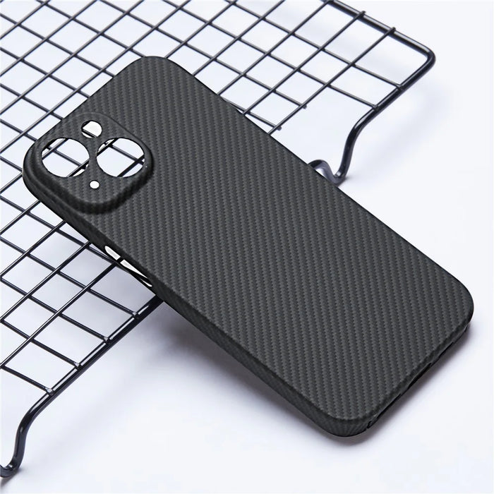 For iPhone 15 Case Aramid Fiber Compatible with MagSafe Textured Phone Shell (Precise Lens Hole) - 3