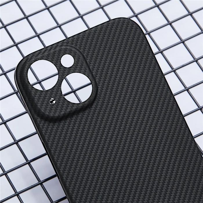 For iPhone 15 Case Aramid Fiber Compatible with MagSafe Textured Phone Shell (Precise Lens Hole) - 4
