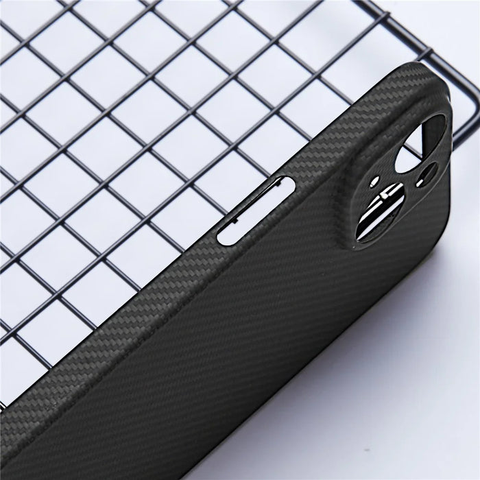 For iPhone 15 Case Aramid Fiber Compatible with MagSafe Textured Phone Shell (Precise Lens Hole) - 5