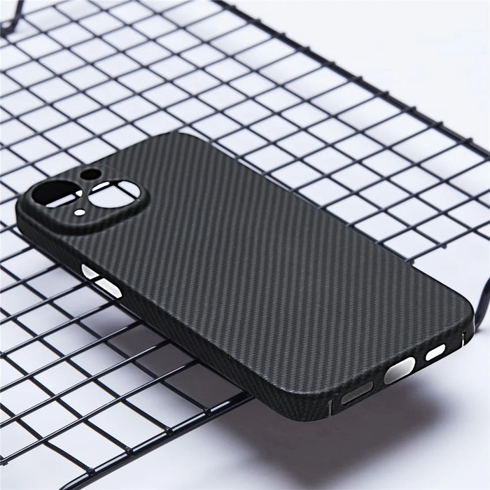 Compatible with MagSafe for iPhone 15 Plus Aramid Fiber Case 600D Fine Texture Phone Cover (Precise Lens Hole) - 6