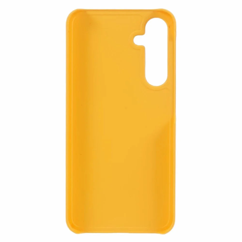 For Samsung Galaxy A55 5G Cell Phone Case Anti-scratch Hard PC Rubberized Cover - Yellow - 2