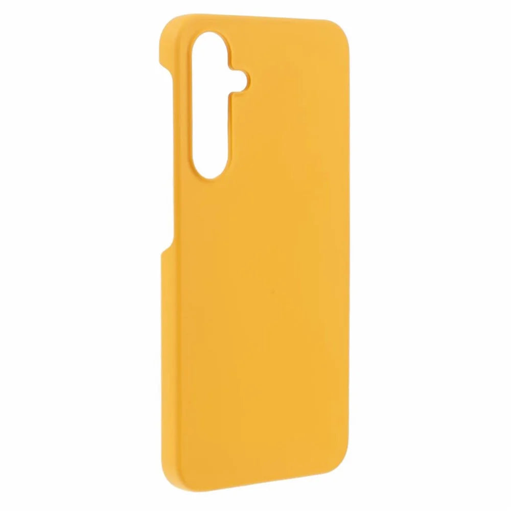 For Samsung Galaxy A55 5G Cell Phone Case Anti-scratch Hard PC Rubberized Cover - Yellow - 3