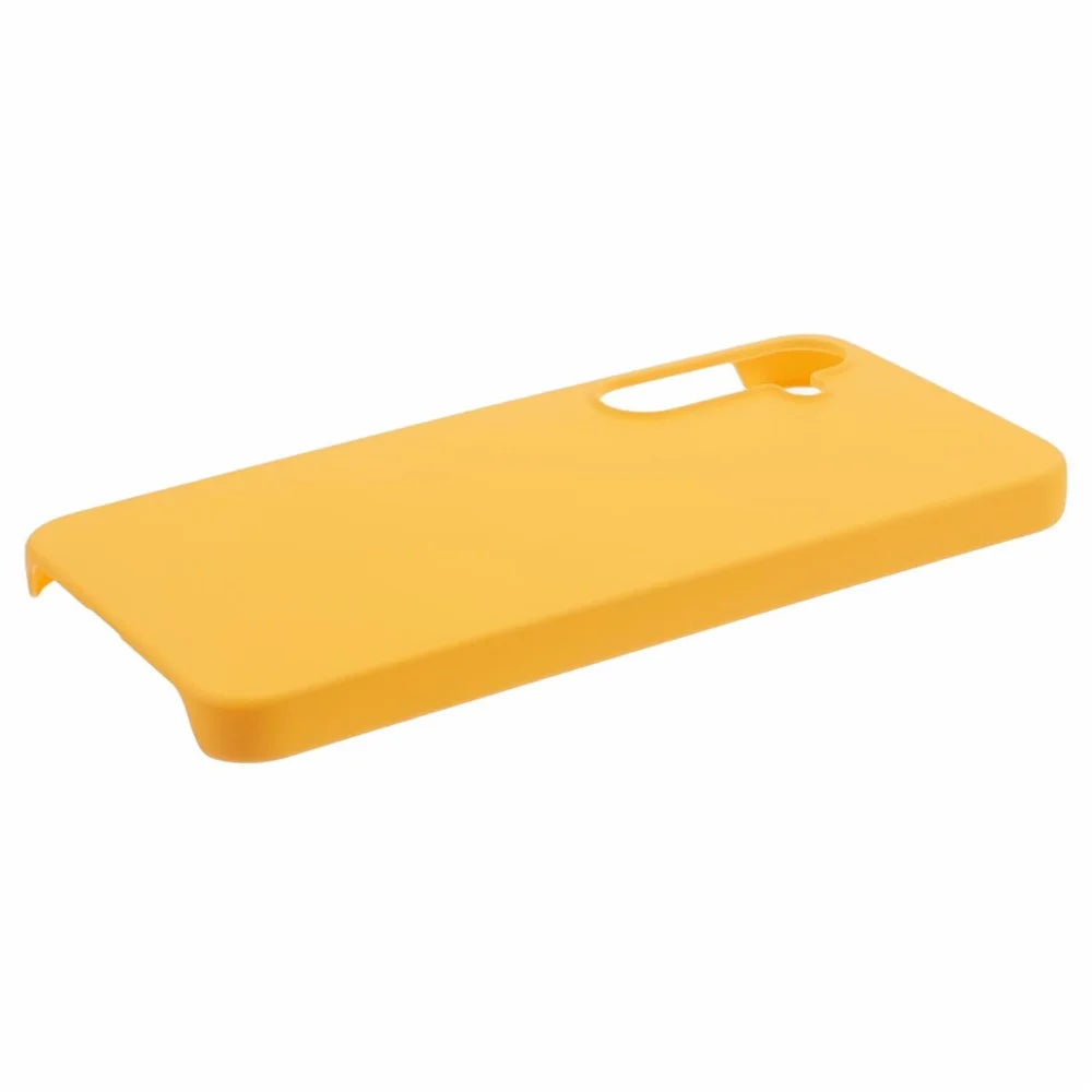 For Samsung Galaxy A55 5G Cell Phone Case Anti-scratch Hard PC Rubberized Cover - Yellow - 4
