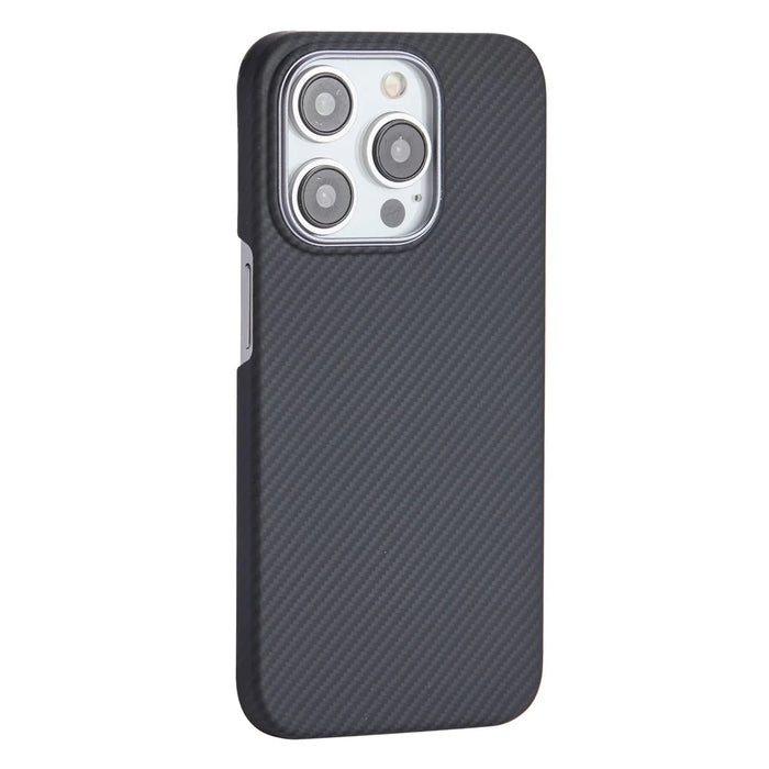For iPhone 14 Pro Case Compatible with MagSafe 600D Fine Texture Aramid Fiber Phone Case - 2