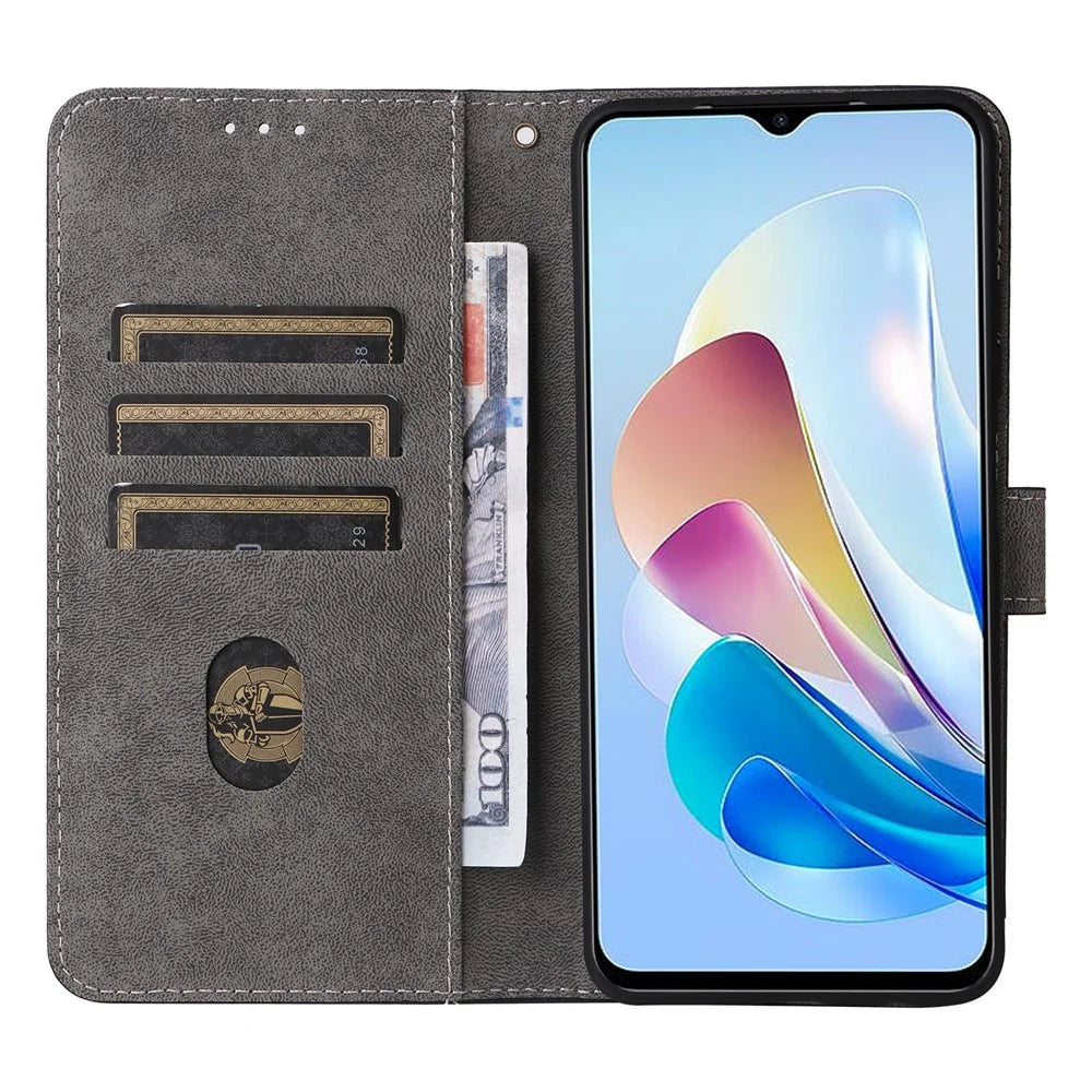 For ZTE Blade V41 Vita 5G / Axon 40 Lite / Blade V40 Design / V50 Design 5G / nubia Neo 5G Leather Case Phone Cover RFID Blocking - Black - 2
