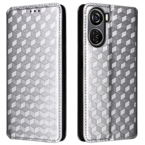 For ZTE Blade V41 Vita 5G / Axon 40 Lite / Blade V40 Design / Blade V50 Design 5G / nubia Neo 5G Case Stand Magnetic Phone Cover - Silver - 1