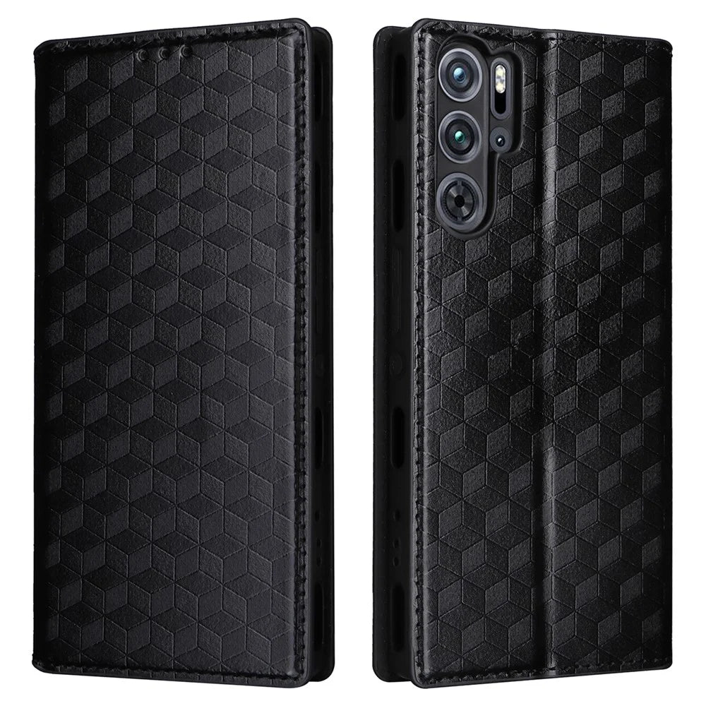For ZTE nubia Red Magic 9 Pro+ 5G / Red Magic 9 Pro 5G Case Phone Stand Magnetic Phone Cover - Black - 1