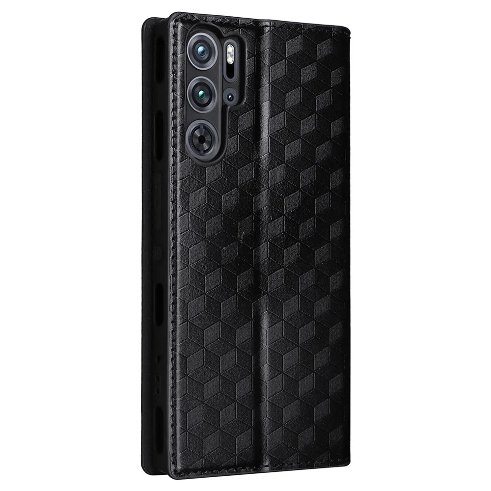 For ZTE nubia Red Magic 9 Pro+ 5G / Red Magic 9 Pro 5G Case Phone Stand Magnetic Phone Cover - Black - 6