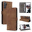 For ZTE nubia Red Magic 9 Pro 5G  /  9 Pro+ 5G Case Leather RFID Blocking Phone Cover - Brown - 7