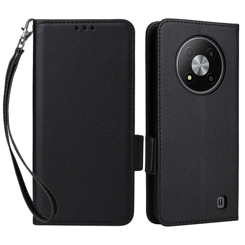 For ZTE Blade A73 Pro 5G / A73 5G / Optus X Pro 5G Flip Wallet Leather Case with Card Slot Phone Cover - Black - 1