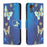 For Samsung Galaxy Xcover7 Wallet Phone Case Folio PU Leather Pattern Cover - Golden Butterflies - 1