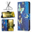 For Samsung Galaxy Xcover7 Wallet Phone Case Folio PU Leather Pattern Cover - Golden Butterflies - 4