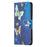 For Samsung Galaxy Xcover7 Wallet Phone Case Folio PU Leather Pattern Cover - Golden Butterflies - 5
