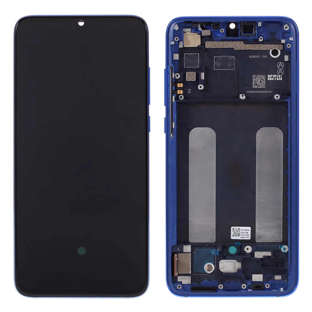 For Xiaomi Mi CC9 / Mi 9 Lite Grade C LCD Screen and Digitizer Assembly + Frame Part (TFT Technology) (without Logo) - Blue - 1