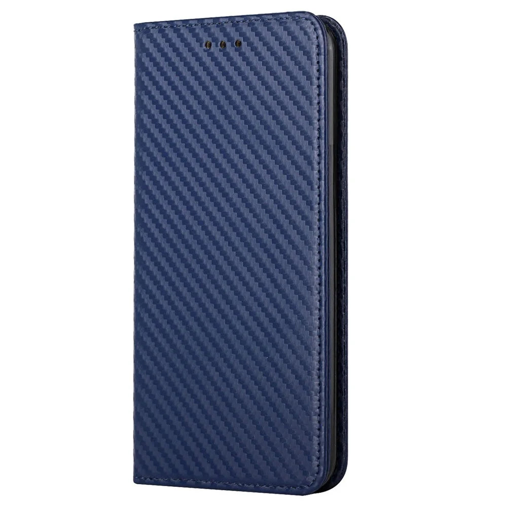 For Samsung Galaxy A55 5G Case Leather Magnetic Absorption Phone Wallet Cover - Blue - 7