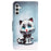 For Samsung Galaxy A55 5G Magnetic Phone Case Pattern Printing Stand Leather Cover - Blue Eyes Cat - 7
