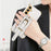 For Samsung Galaxy S24+ Cell Phone Case Crocodile Texture Wristband Design Electroplating Cover - White - 3