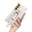 For Samsung Galaxy S24+ Cell Phone Case Crocodile Texture Wristband Design Electroplating Cover - White - 5