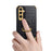 For Samsung Galaxy A05s 4G Cell Phone Case 6D Electroplating Ring Kickstand Leather+TPU Cover - Black - 3