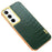 For Samsung Galaxy A35 5G Case 6D Electroplating Smart Phone Crocodile Texture Cover - Green - 1