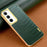 For Samsung Galaxy A35 5G Case 6D Electroplating Smart Phone Crocodile Texture Cover - Green - 2
