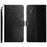 HT01 For Samsung Galaxy Xcover7 Wallet Leather Case Protective Phone Cover - Black - 1