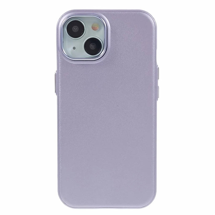 For iPhone 14 / 13 Case Compatible with MagSafe Leather+PC Shockproof Phone Cover - Purple - 3