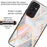 For Samsung Galaxy A35 5G Case Pattern Print Design Tempered Glass+TPU Phone Cover - Pink Splicing Marble - 2