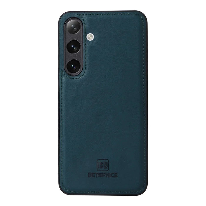 For Samsung Galaxy S24+ Magnetic Case BETOPNICE Detachable PU Leather Phone Cover with Strap - Blue - 7