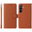 For Samsung Galaxy S24 Magnetic Case BETOPNICE Detachable PU Leather Phone Cover with Strap - Brown - 1